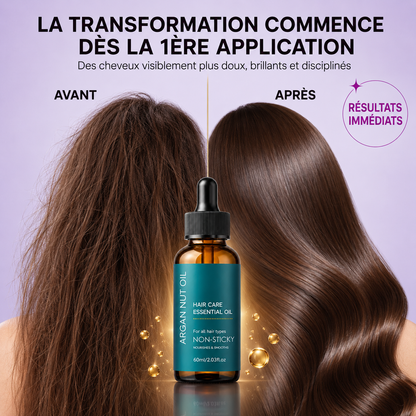 Huile Capillaire Nourrissante Ondulia™ — Sérum d'Argan Pure