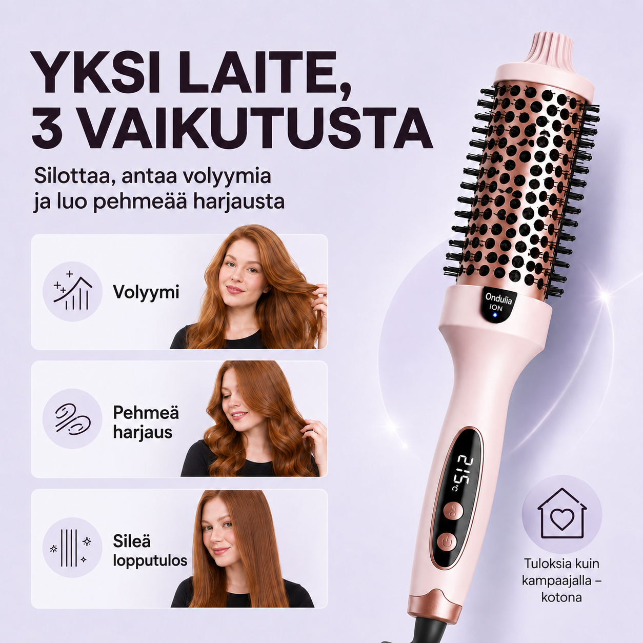 Ondulia™ Lämpöioniharja