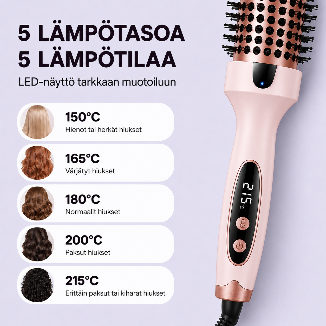 Ondulia™ Lämpöioniharja